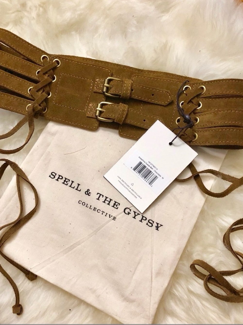 SPELL & THE GYPSY JOSESPHINE SUEDE BELT BNWT